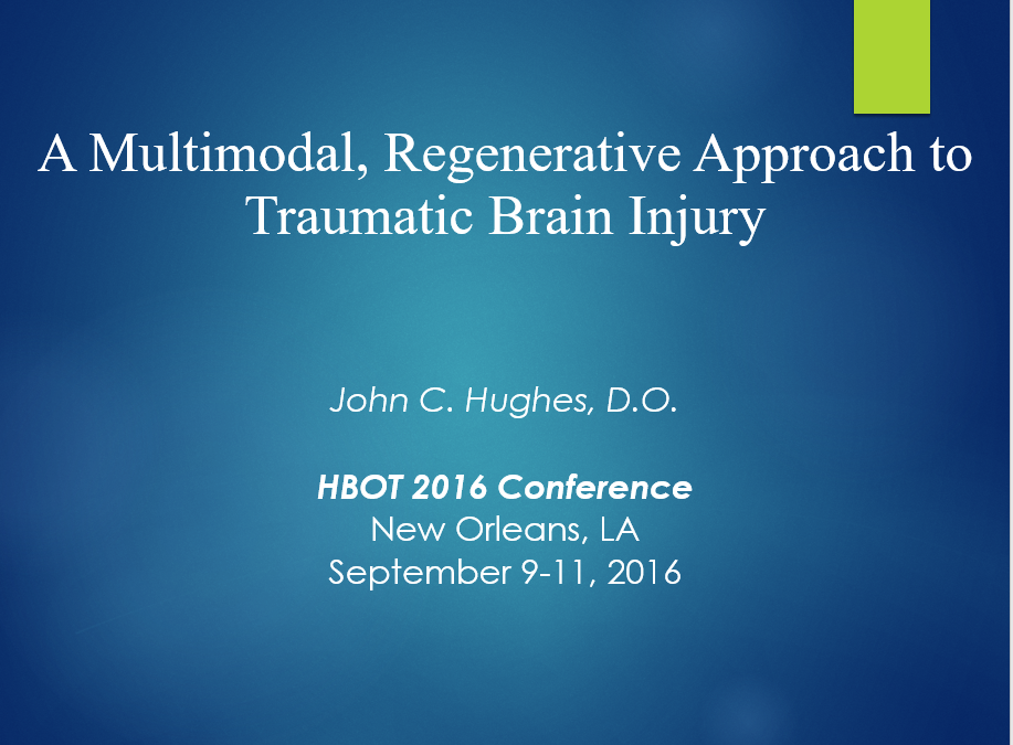 A Multimodal, Regenerative Approach to Traumatic Brain Injury